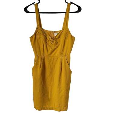 Vtg 90s Grunge Linen Tank Dress Size Medium
