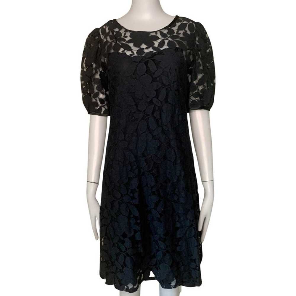 Vintage KATHRYN CONOVER Black Lace Shift Dress - image 11