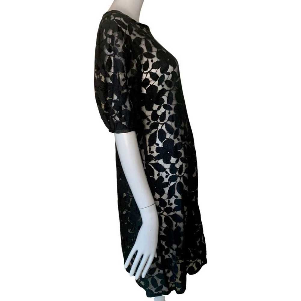 Vintage KATHRYN CONOVER Black Lace Shift Dress - image 7