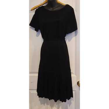 Vintage Black dress Lady Carol simple elegant coc… - image 1