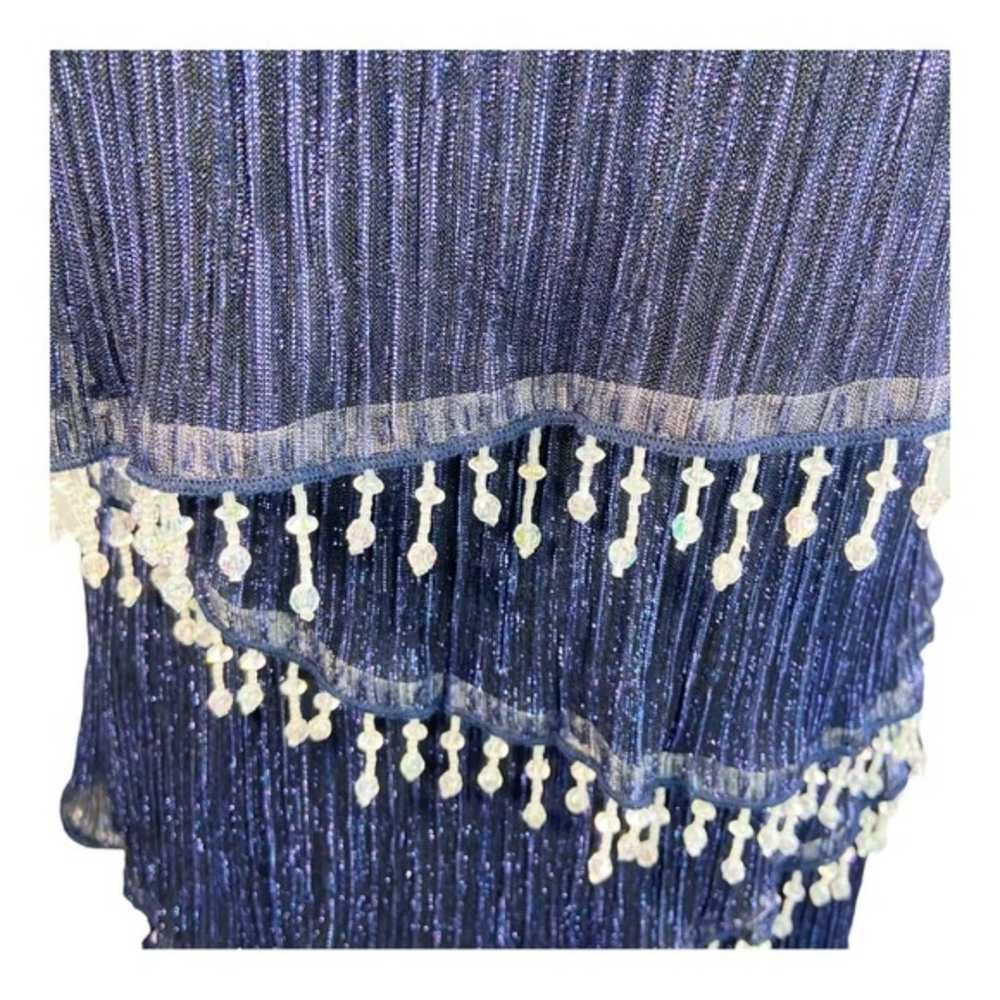 Connected Apparel blue beaded formal sleeveless a… - image 6