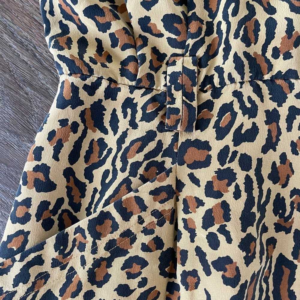 Vintage 80s 90s 100% Silk Animal Leopard Print Sh… - image 3