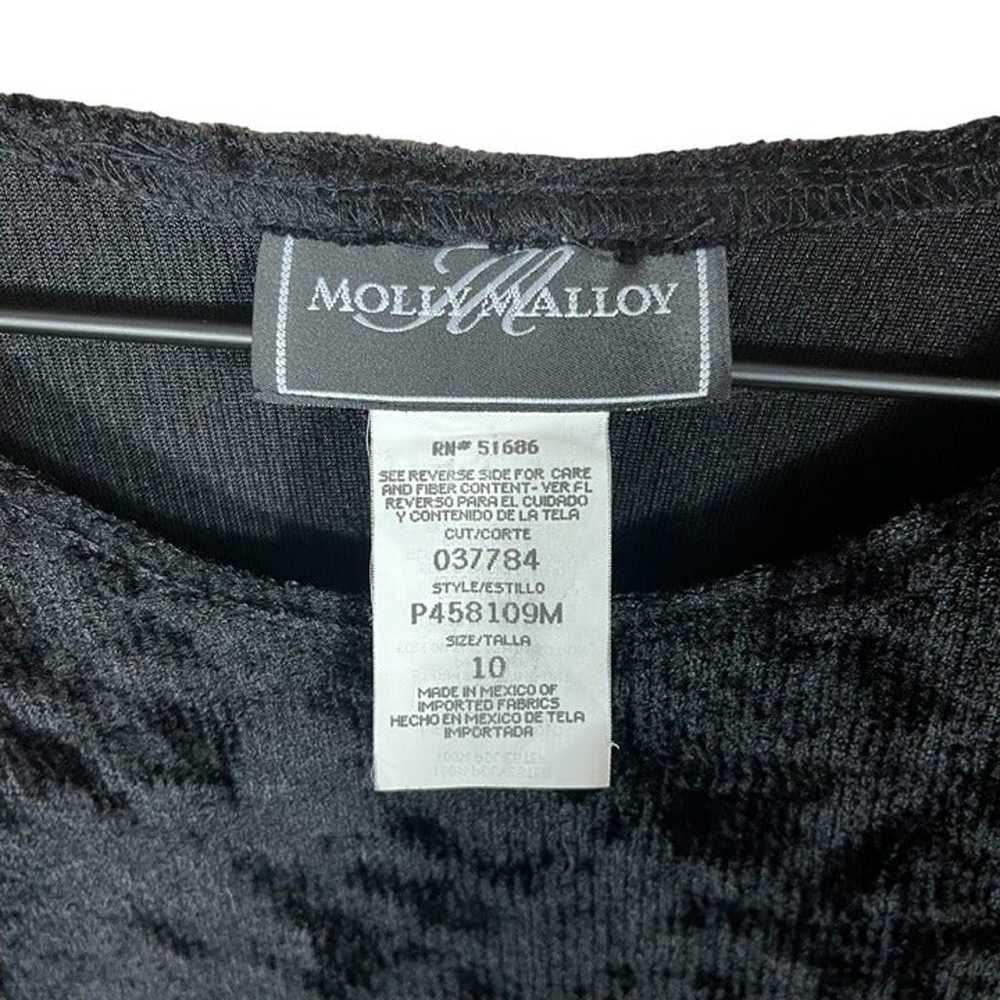 Molly Malloy 90’s Vintage Black Long Sleeve Stret… - image 4