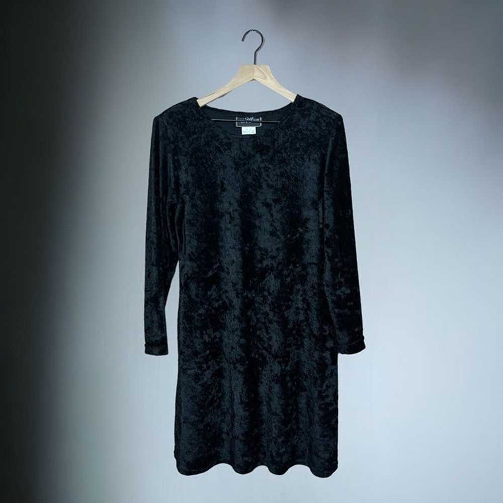 Molly Malloy 90’s Vintage Black Long Sleeve Stret… - image 6