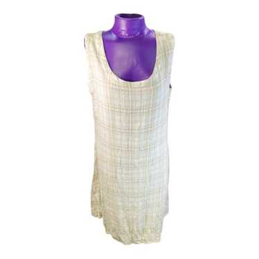 Flax by Jeanne Engelhart White Linen Top Pullover Short Sleeve T Shirt  Womens M 