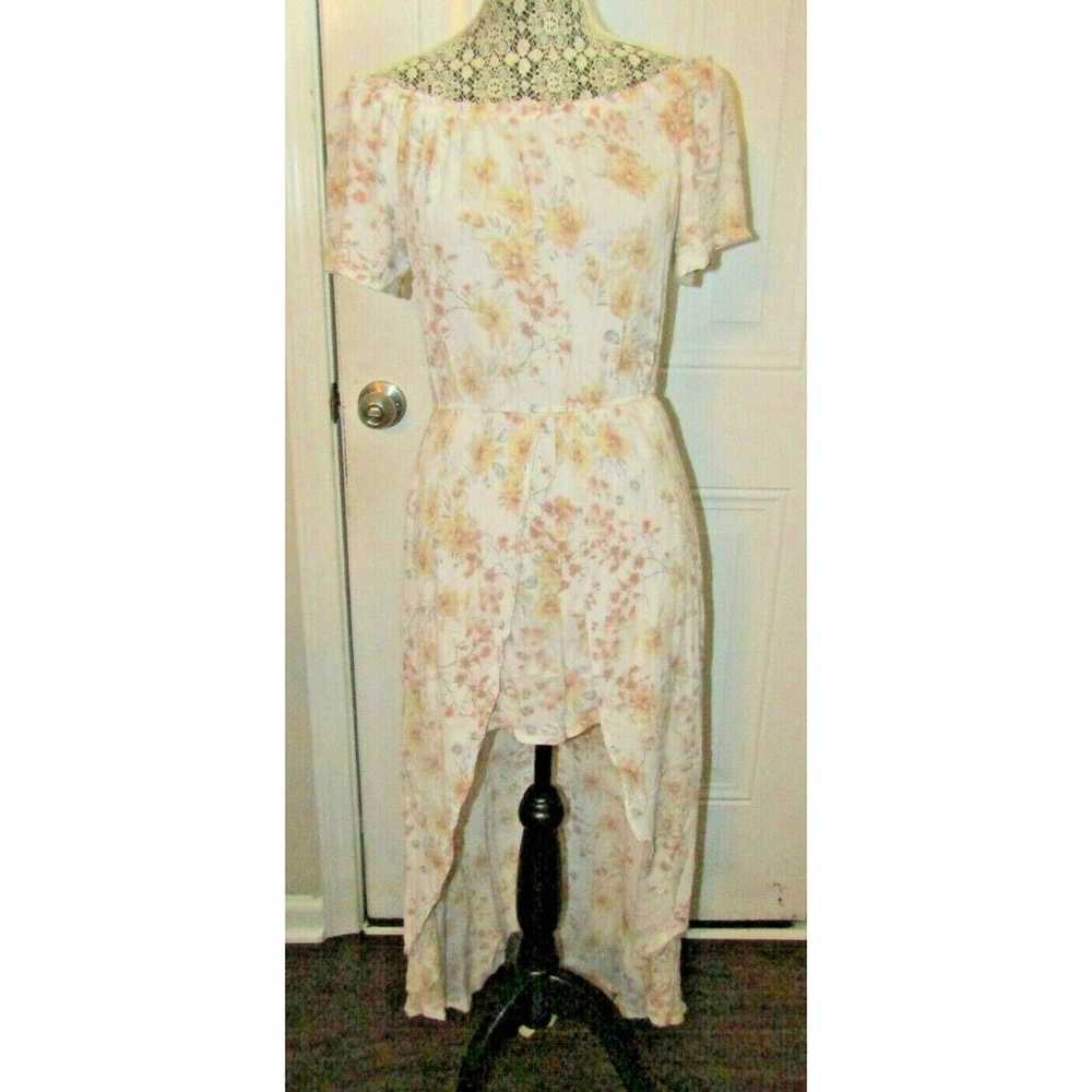Vintage Y2K Floral Romper Maxi Dress Shorts Jumps… - image 3