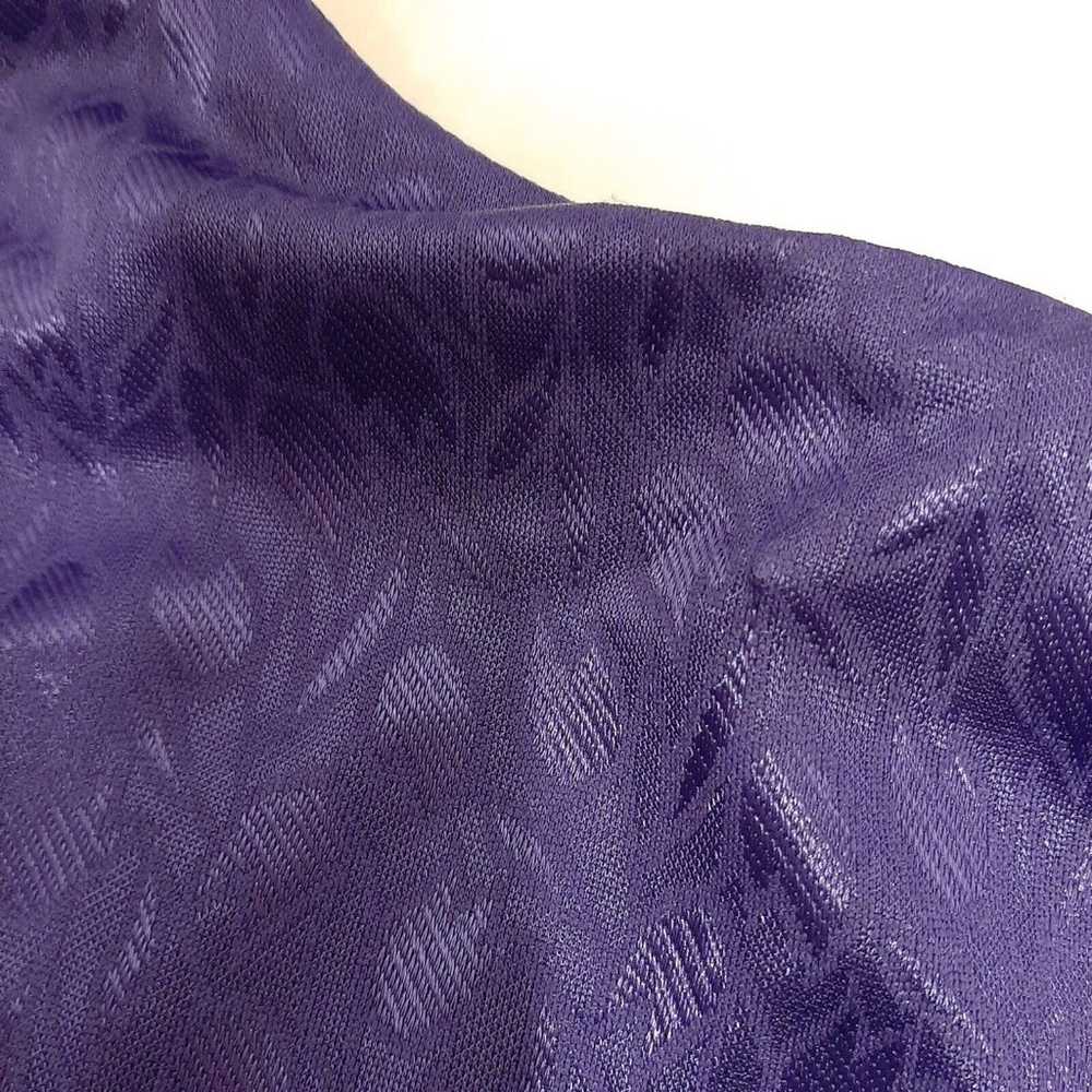 Vintage 1980s Riccardo Cocktail Dress Purple Drop… - image 9