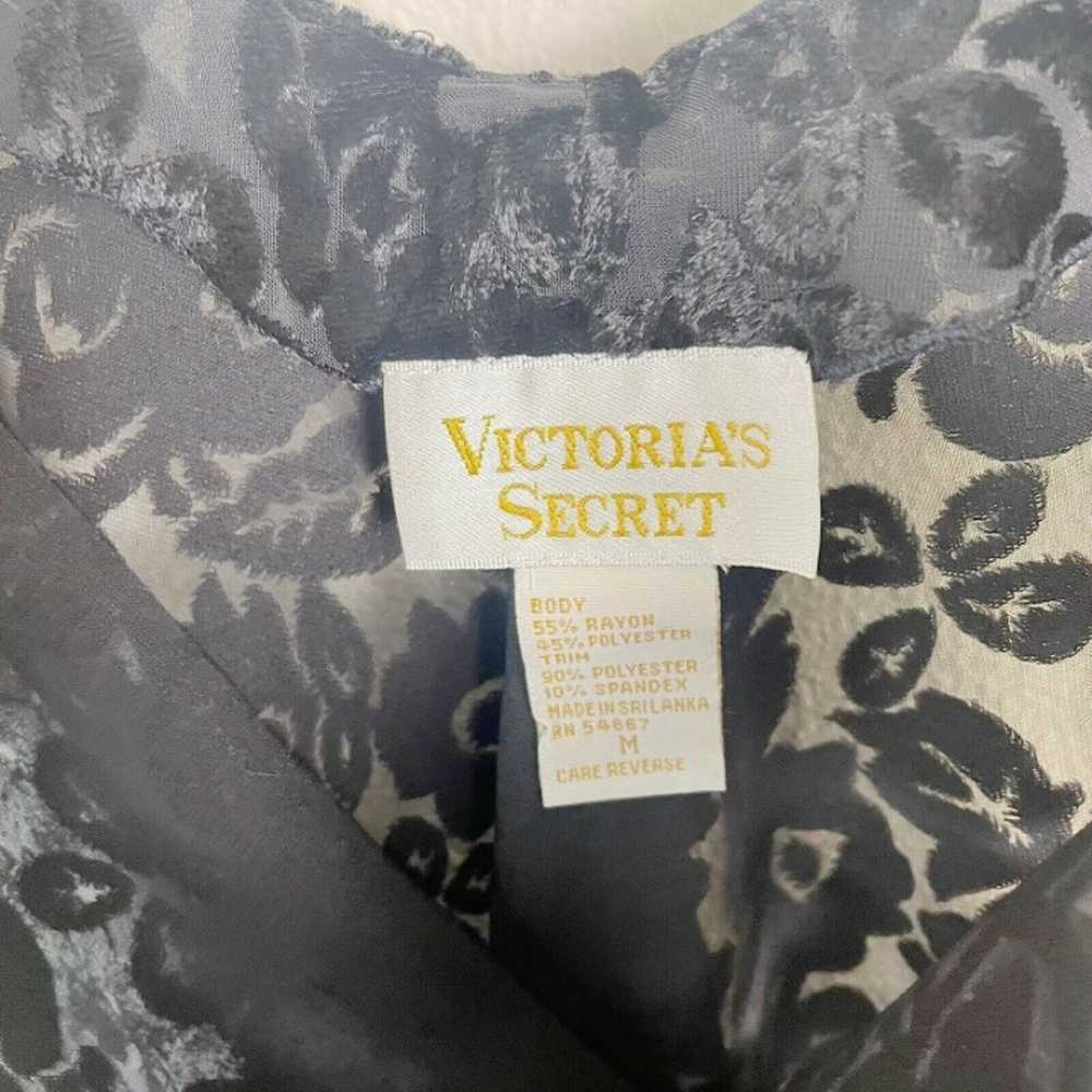 Vintage Victoria’s Secret gold label 80’s black f… - image 6