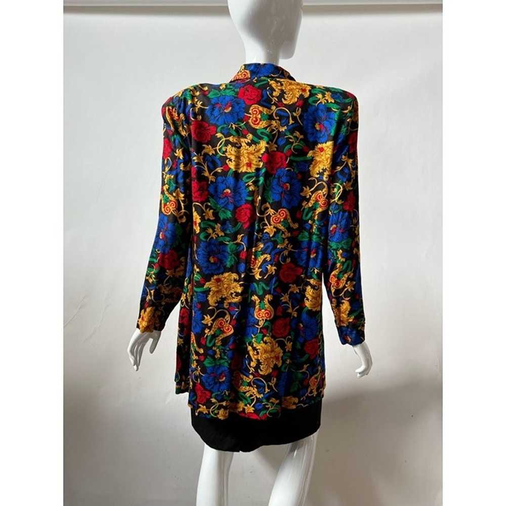 Melissa Vintage 3 Piece Suit Dress Multicolor Flo… - image 2