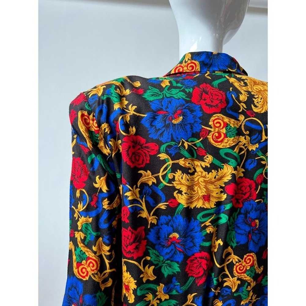 Melissa Vintage 3 Piece Suit Dress Multicolor Flo… - image 5