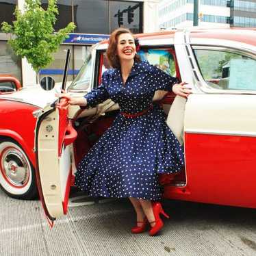 1950 polka 2024 dot dress