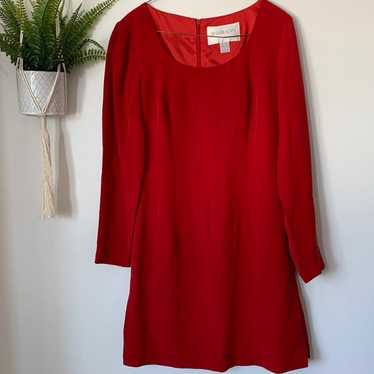 VINTAGE Hugo Buscati 100% Silk Red Dress