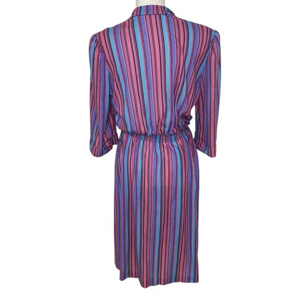 1970s It’s A Lehigh Pink and Purple Vertical Stri… - image 2
