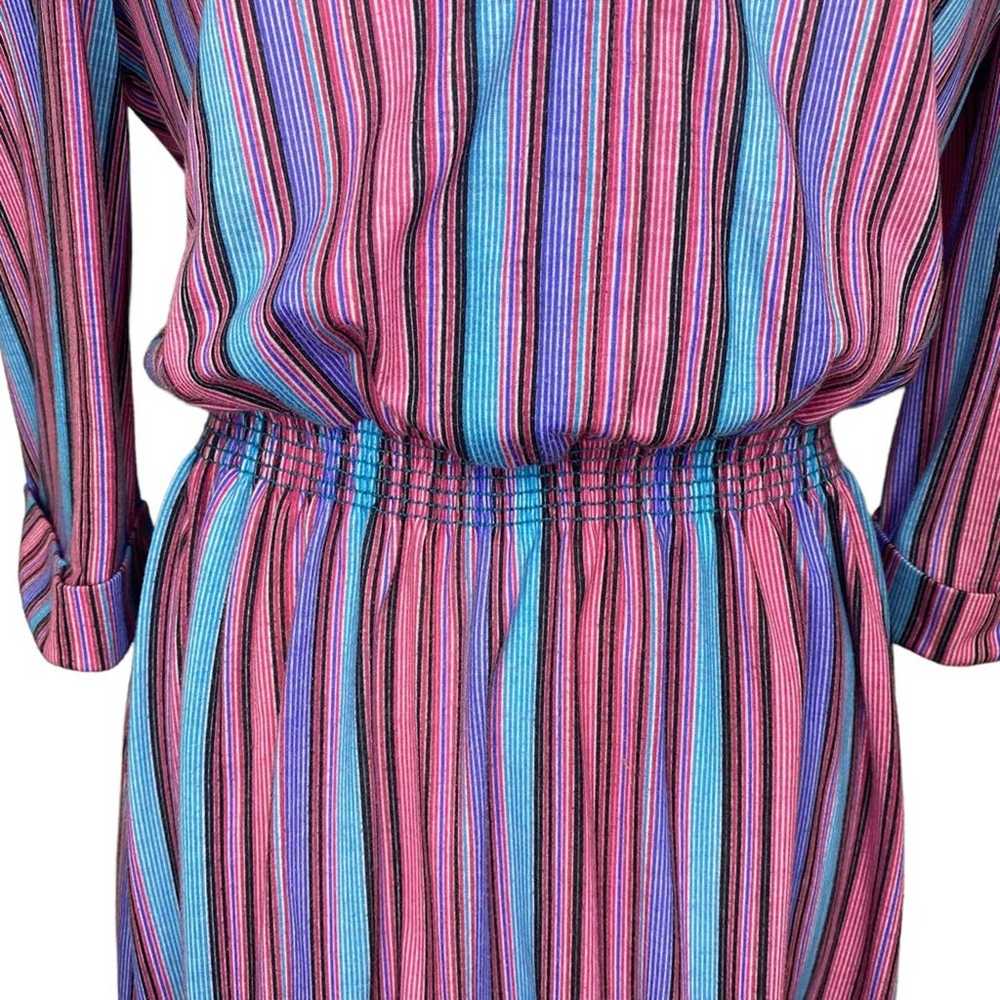 1970s It’s A Lehigh Pink and Purple Vertical Stri… - image 4