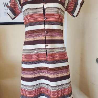 Vintage Striped Hobnobber Naturally 1970s dress