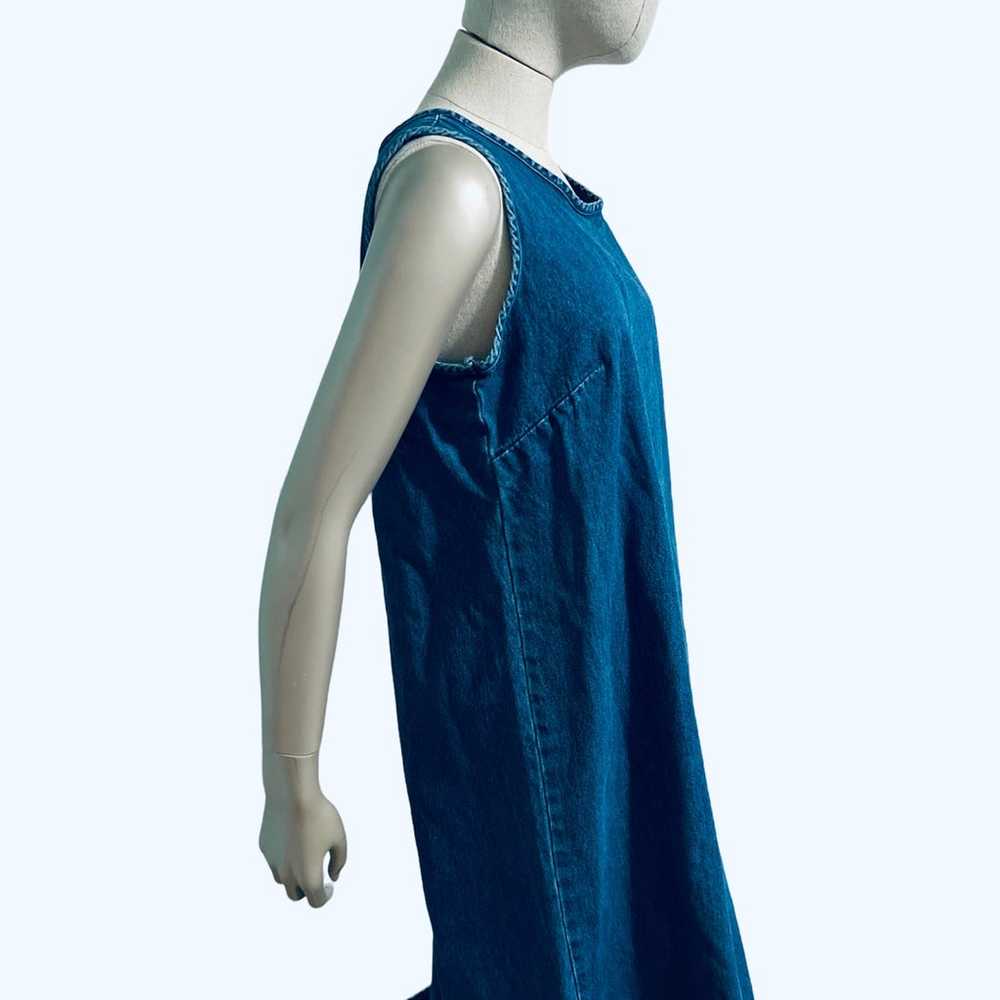 Vintage Field FG Gear Denim Sleeveless Maxi Dress… - image 5