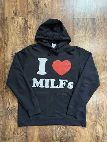 Made In Usa × Vintage I love milfs hoodie sweatsh… - image 1