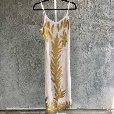 Tan Chho Vintage Beaded Silk Gown