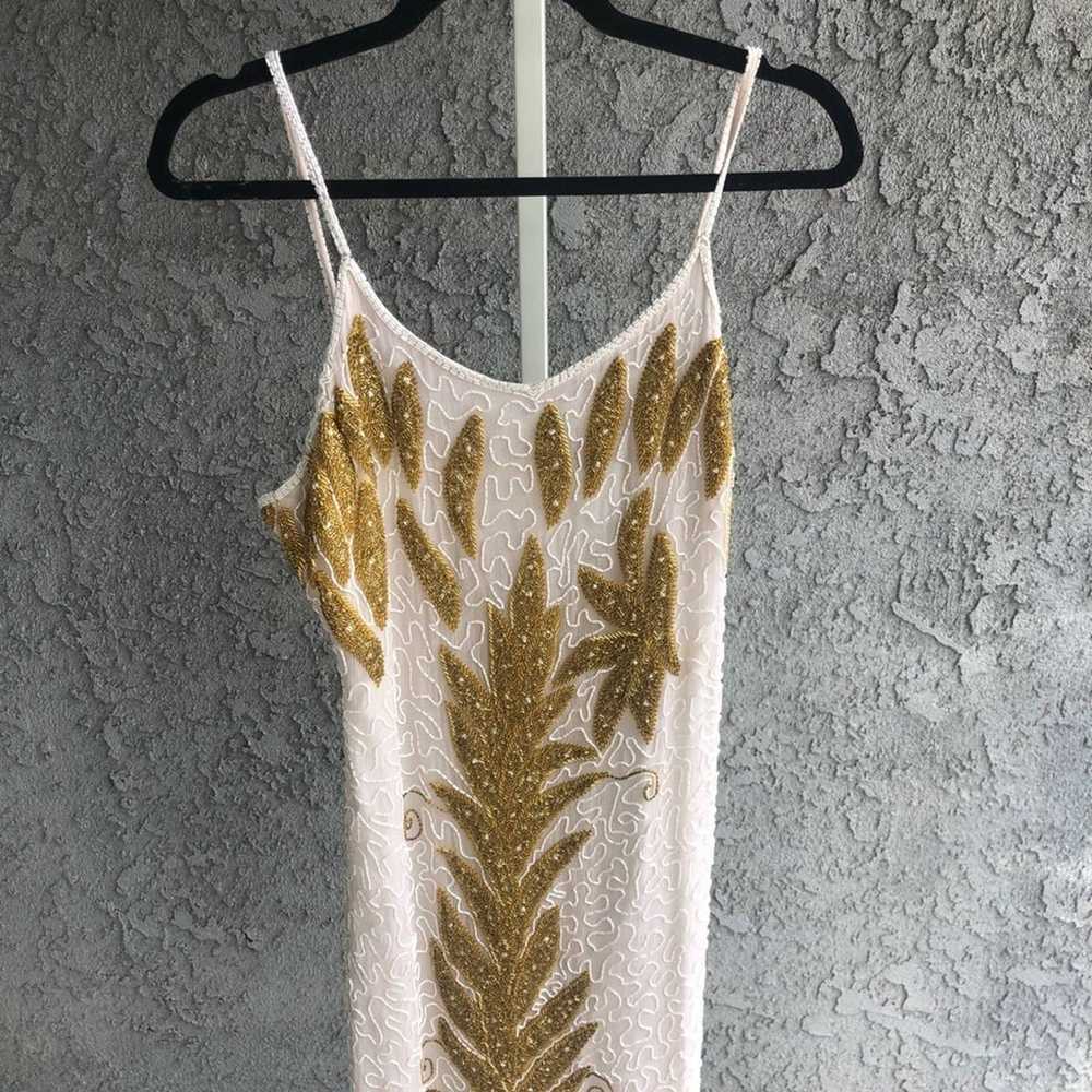 Tan Chho Vintage Beaded Silk Gown - image 2