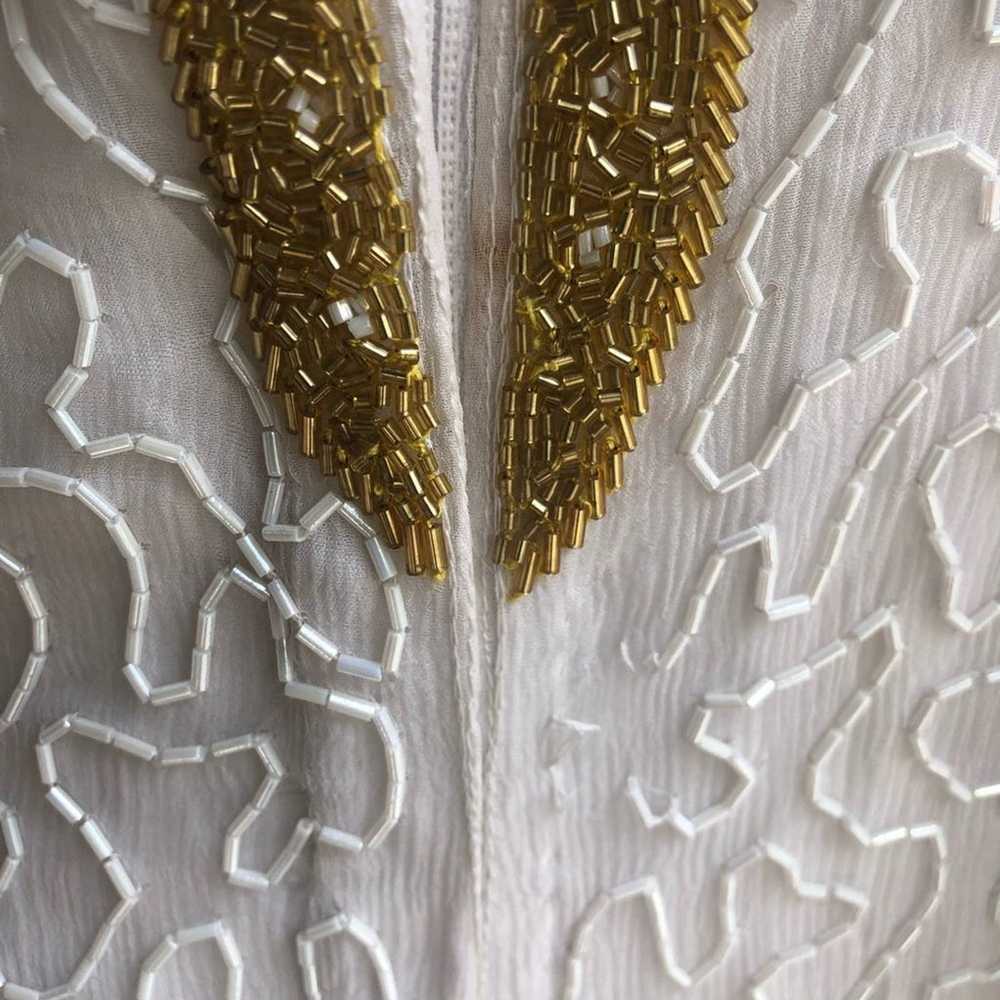 Tan Chho Vintage Beaded Silk Gown - image 5