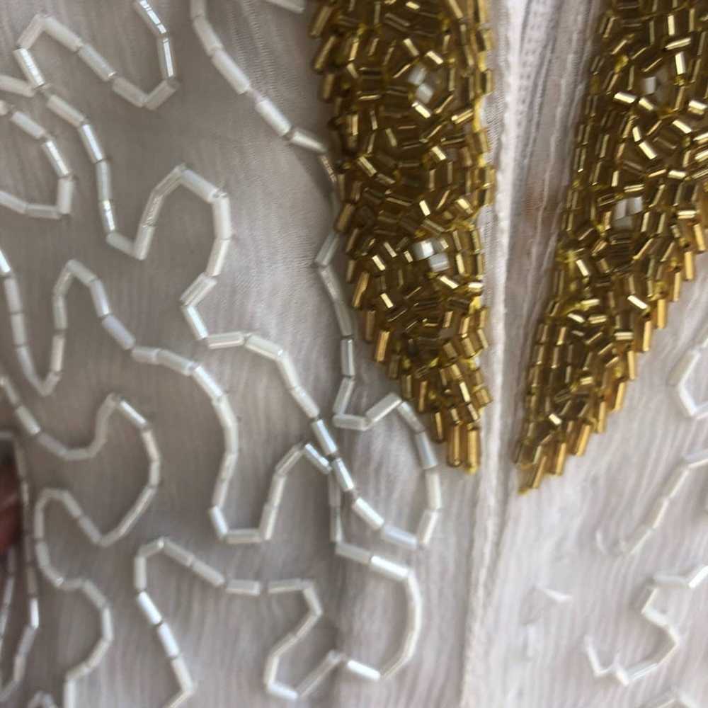 Tan Chho Vintage Beaded Silk Gown - image 6