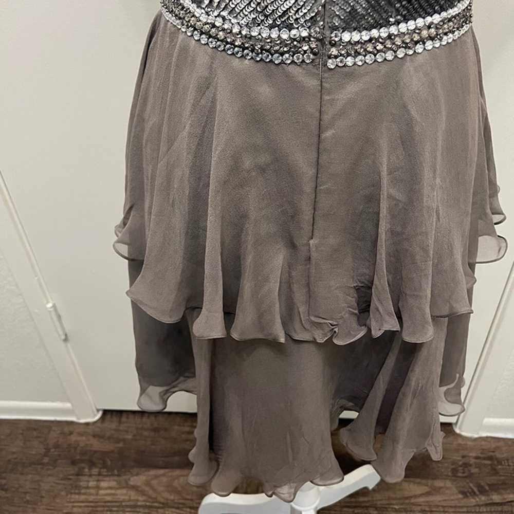VTG SCALA Sequined Rhinestone 100% Silk Dress Str… - image 5