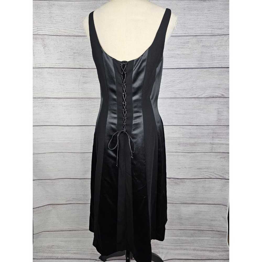 Donna Morgan Vintage Striped Lace Up Back Gothic … - image 3