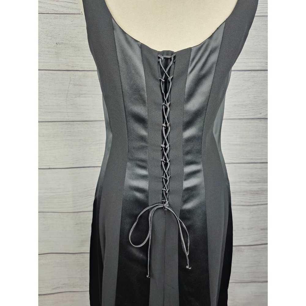 Donna Morgan Vintage Striped Lace Up Back Gothic … - image 6