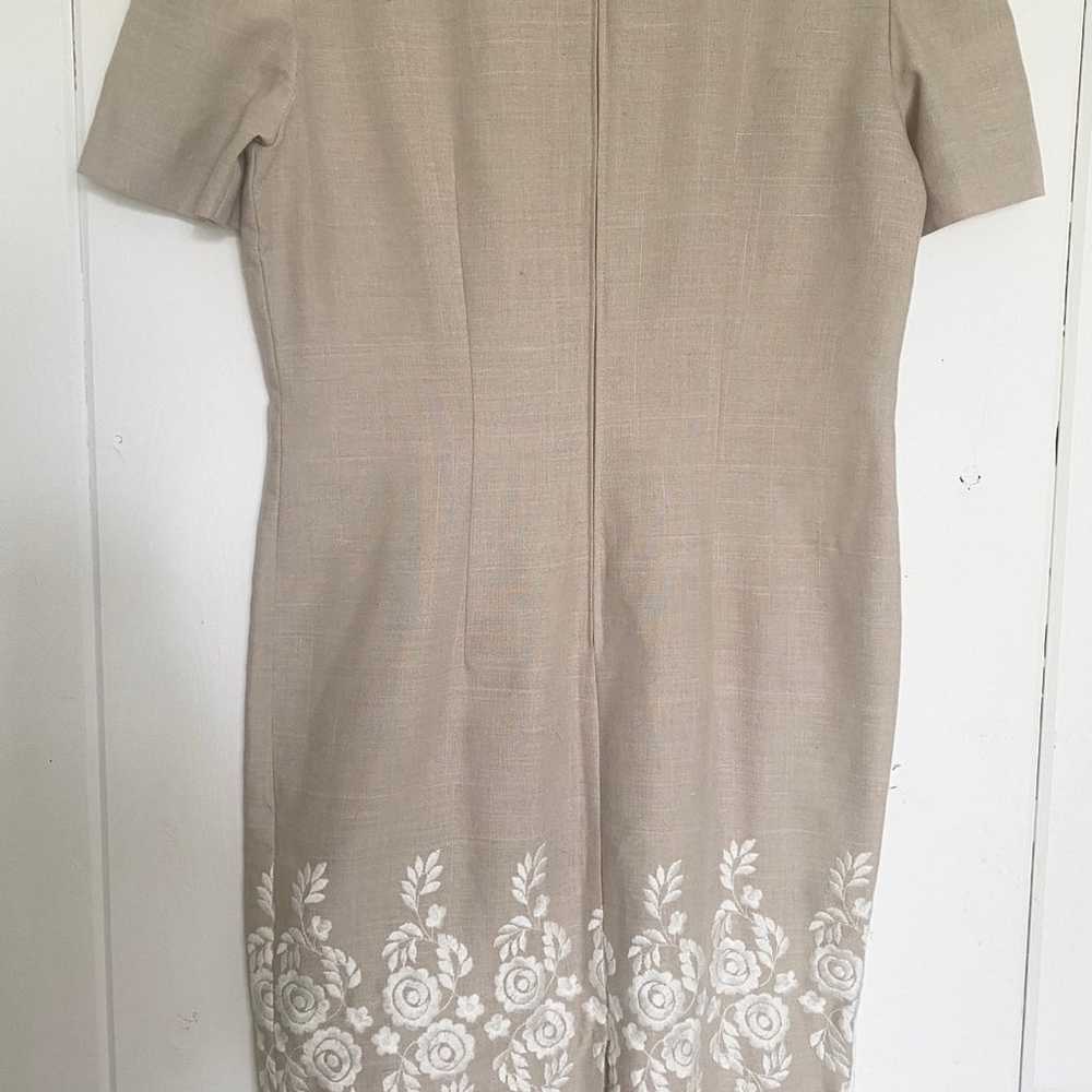 Womens Vintage Embroidered Dress Size 8 - image 3