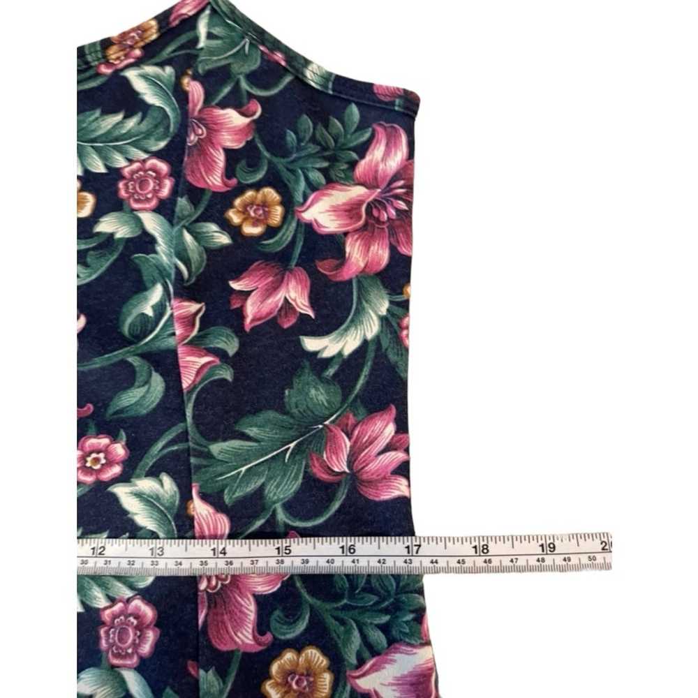 Vtg No Boundaries Summer Dress 90s Floral Tie Bac… - image 10