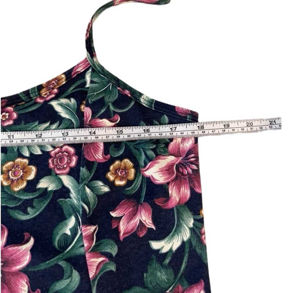 Vtg No Boundaries Summer Dress 90s Floral Tie Bac… - image 9