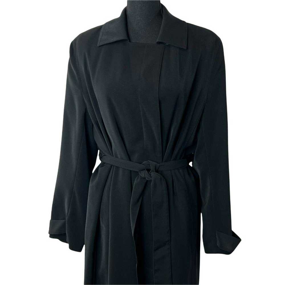 Vintage Anne Klein AK2 Black Shirt/ Coat Lined Ca… - image 6