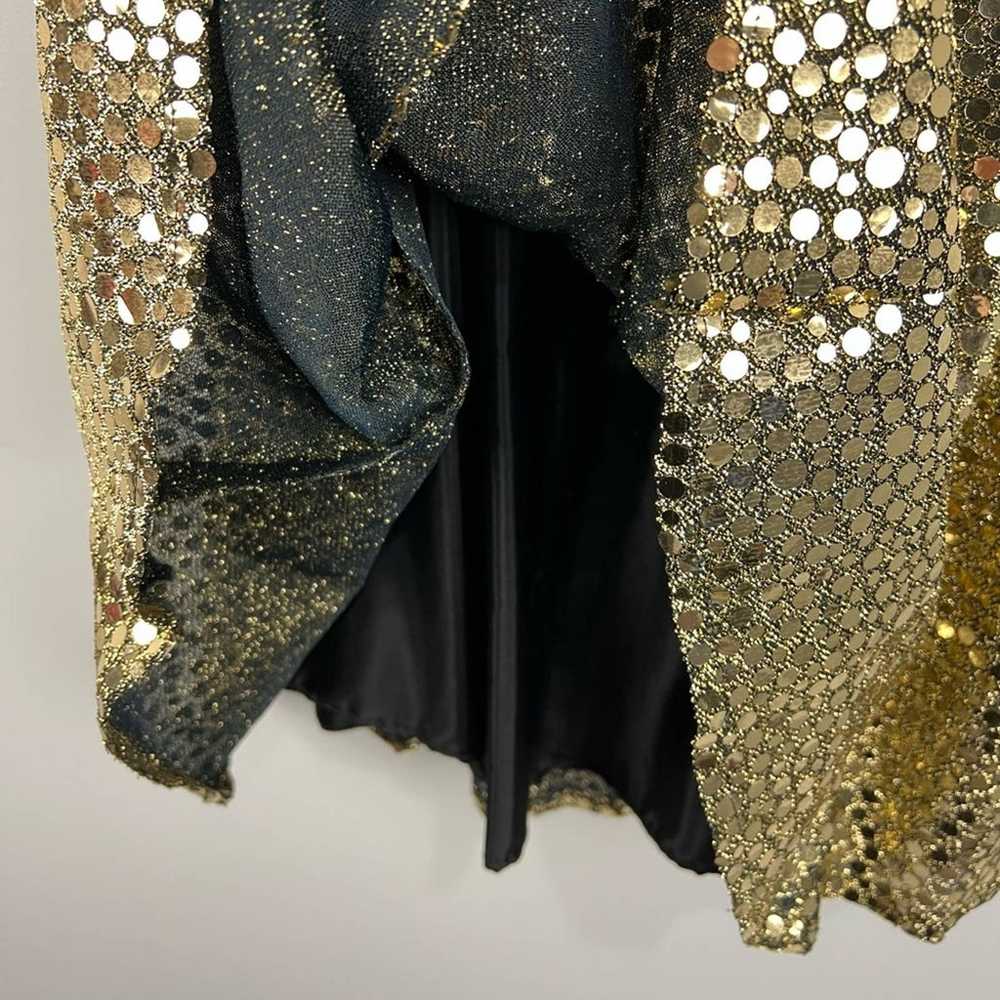 Vintage Gold Sequin Flirtations By Alfred Angelo … - image 4