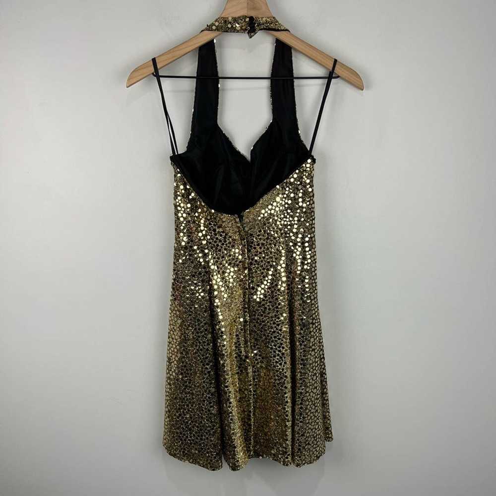 Vintage Gold Sequin Flirtations By Alfred Angelo … - image 6