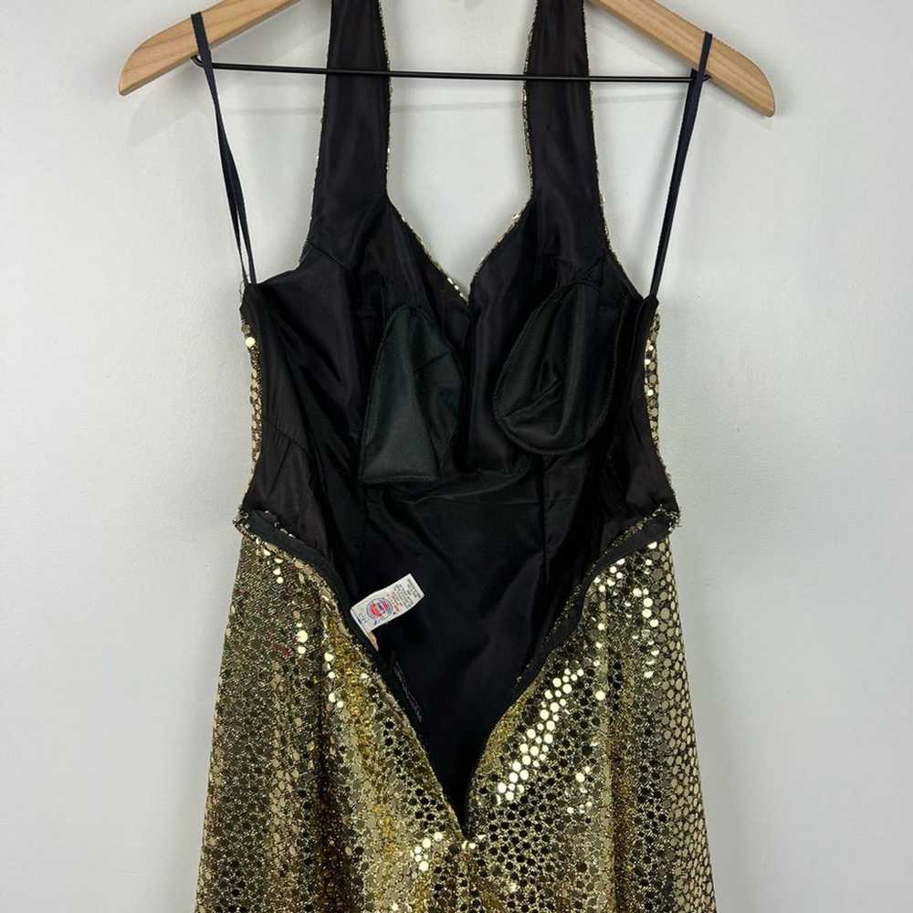 Vintage Gold Sequin Flirtations By Alfred Angelo … - image 7