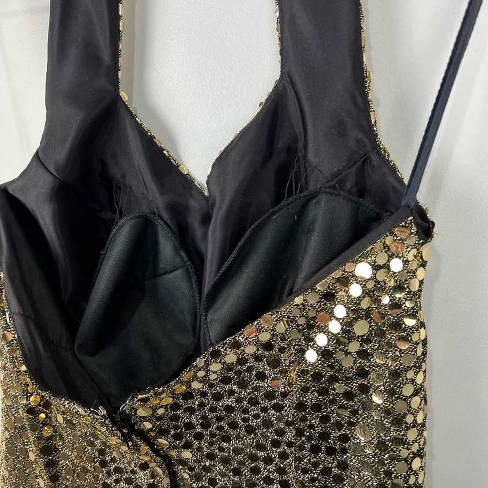 Vintage Gold Sequin Flirtations By Alfred Angelo … - image 8