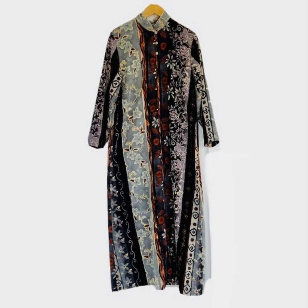 Ruth Norman Neiman Marcus Kaftan Dress Maxi Zip F… - image 4