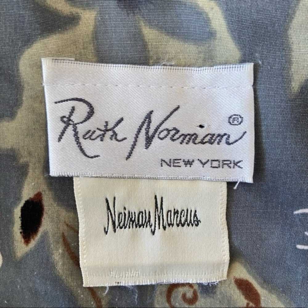 Ruth Norman Neiman Marcus Kaftan Dress Maxi Zip F… - image 5