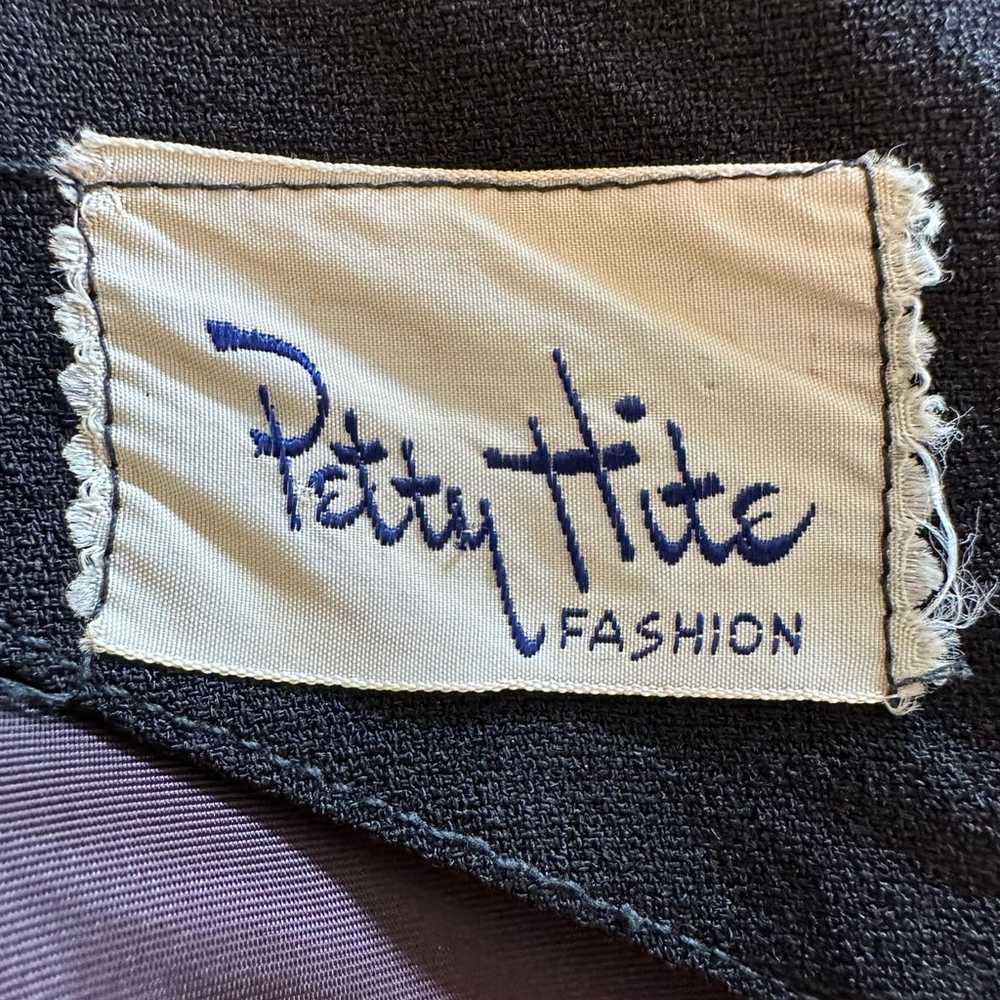 Petty Hite Fashion Vintage Dress Black Sheath Bea… - image 7