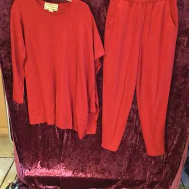 Vintage 80s Adrienne Vittadini Black Cotton Knit Dress Size 12