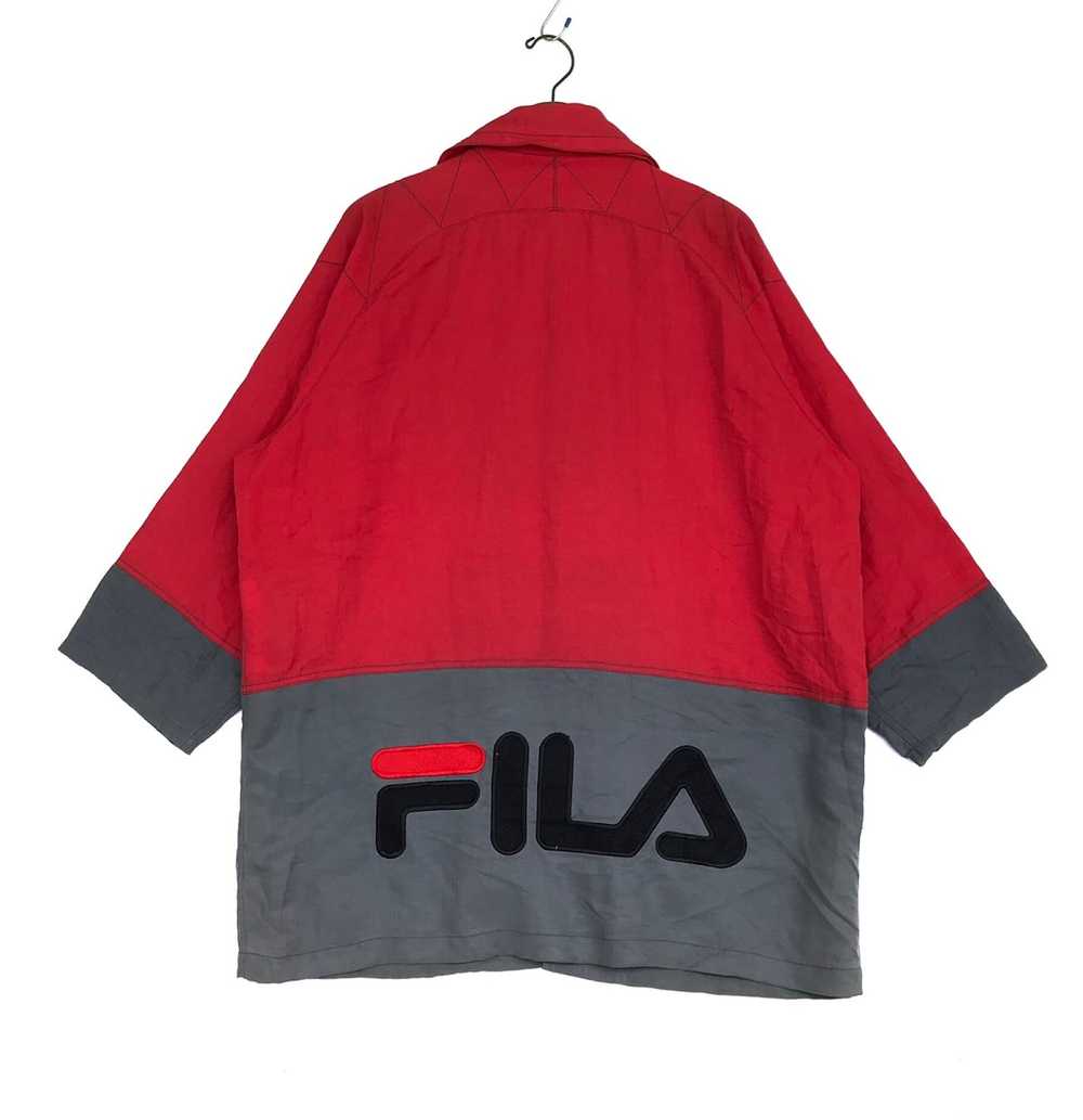 Fila ✔️Rare‼️ Fila Sweater Embroided Big Logo Ext… - image 3