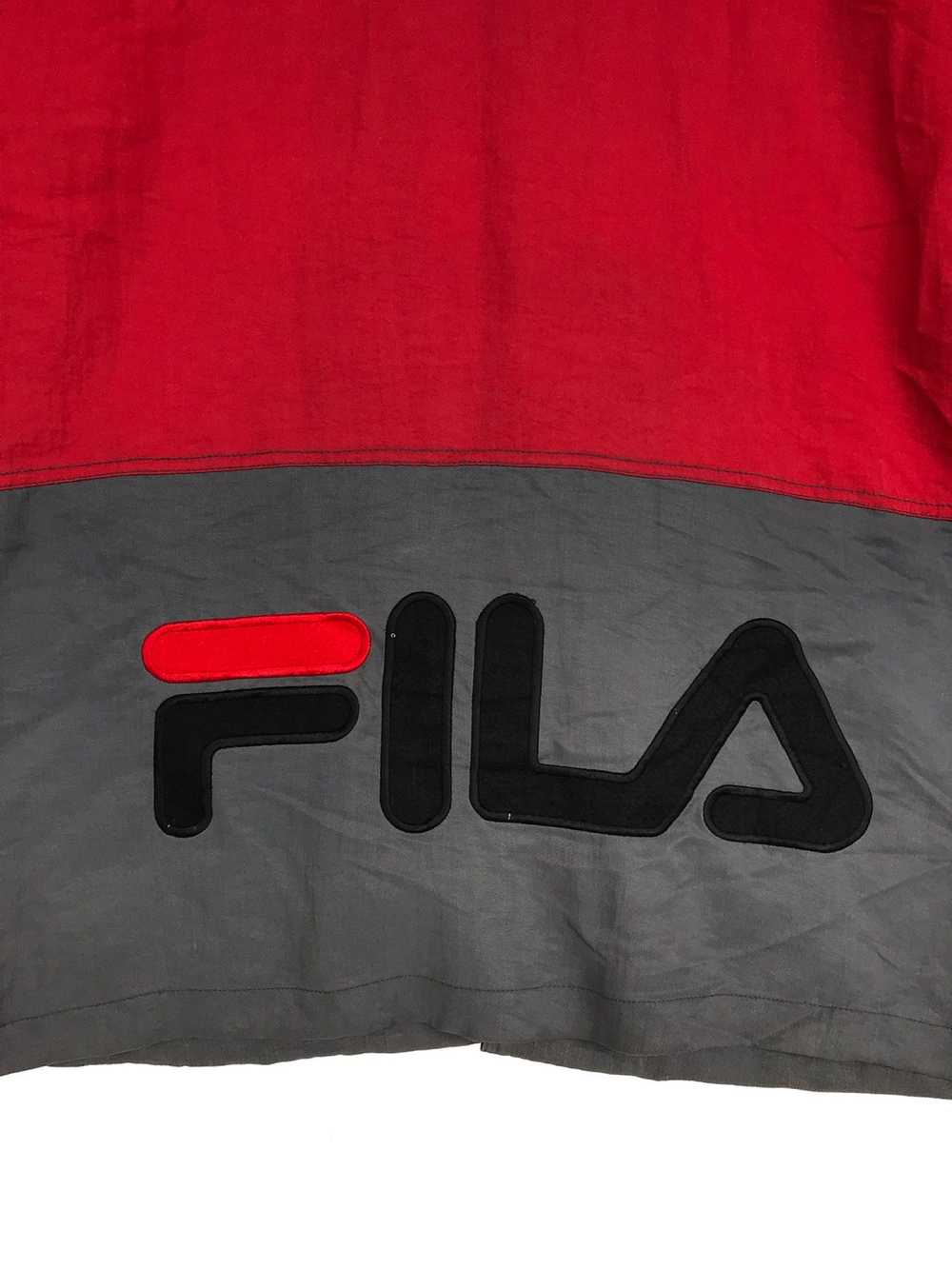 Fila ✔️Rare‼️ Fila Sweater Embroided Big Logo Ext… - image 4