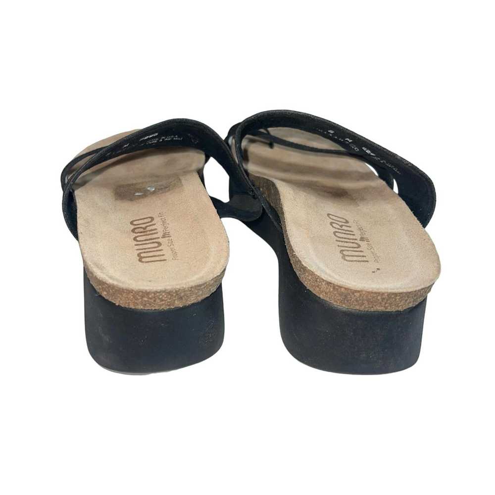 Other Munro Wedge Sandals Size 8 Black Cork Aries… - image 6