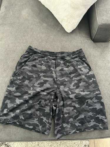 Lululemon Black and grey camo shorts