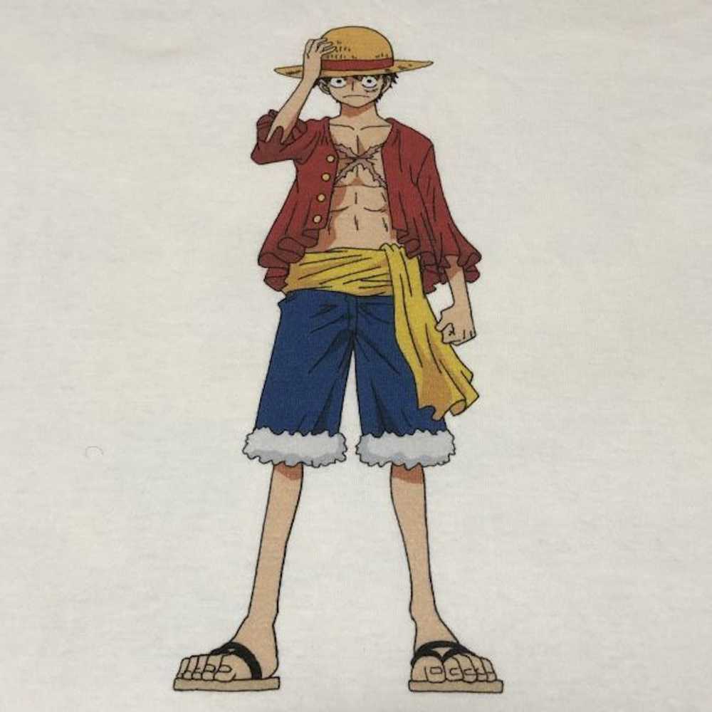 Bape × One Piece Bape One Piece Luffy T-Shirt Whi… - image 2