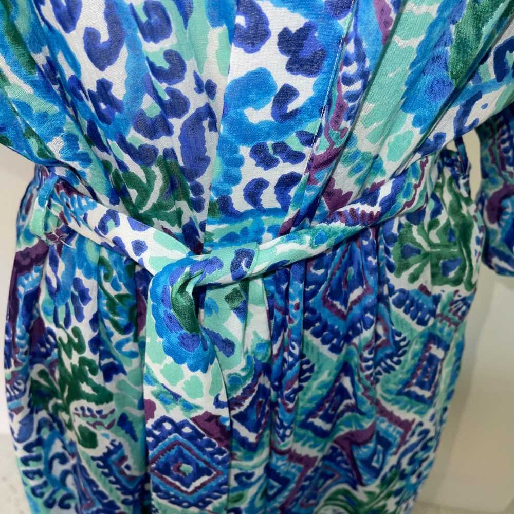 Other Charlie Paige Womens Robe Size Small Blue P… - image 5