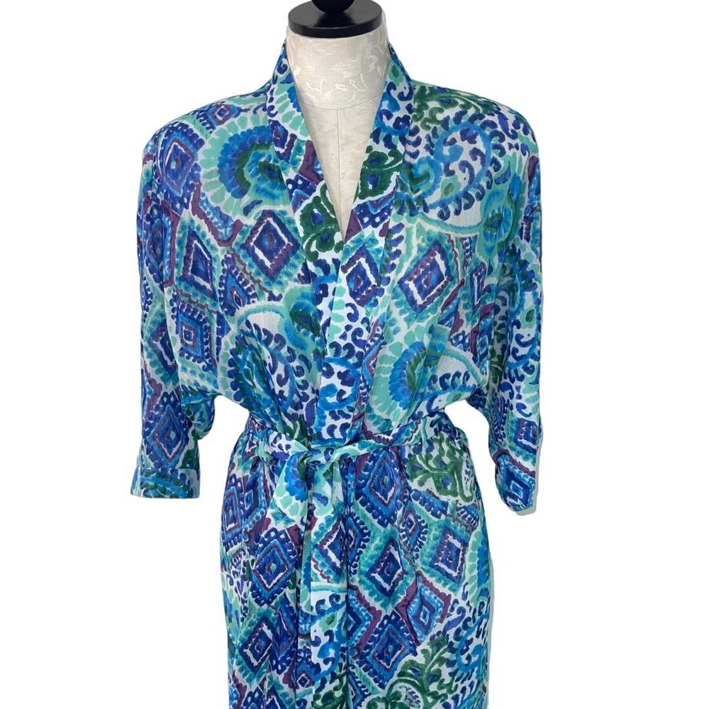 Other Charlie Paige Womens Robe Size Small Blue P… - image 6