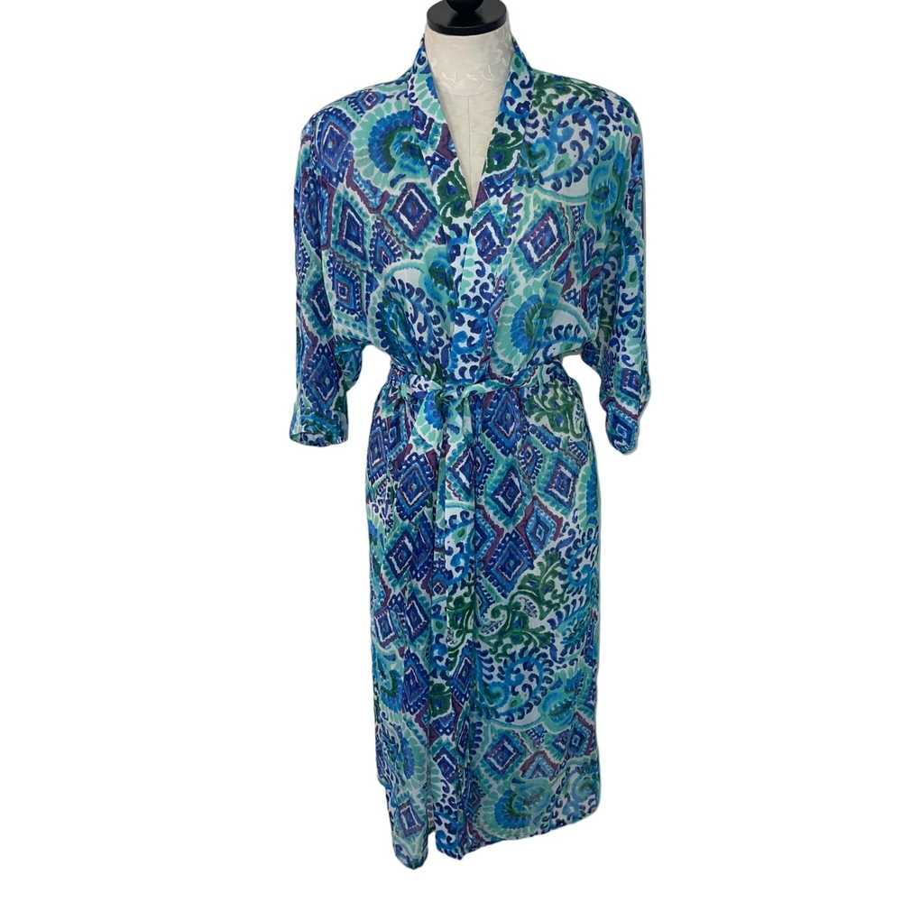 Other Charlie Paige Womens Robe Size Small Blue P… - image 7