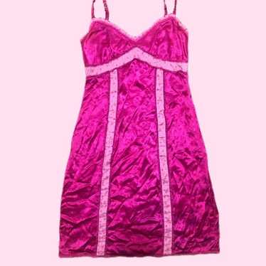 rare pink betsey johnson dress