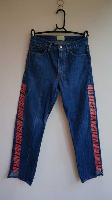 Aries Aries Side Tape Logo Jeans - image 1